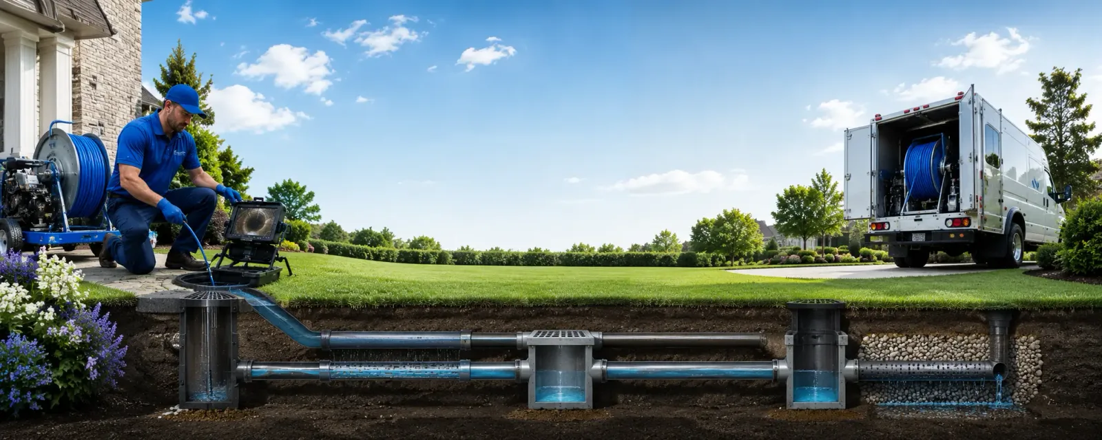 Outdoor drain cleaning information for Goodrich, MI